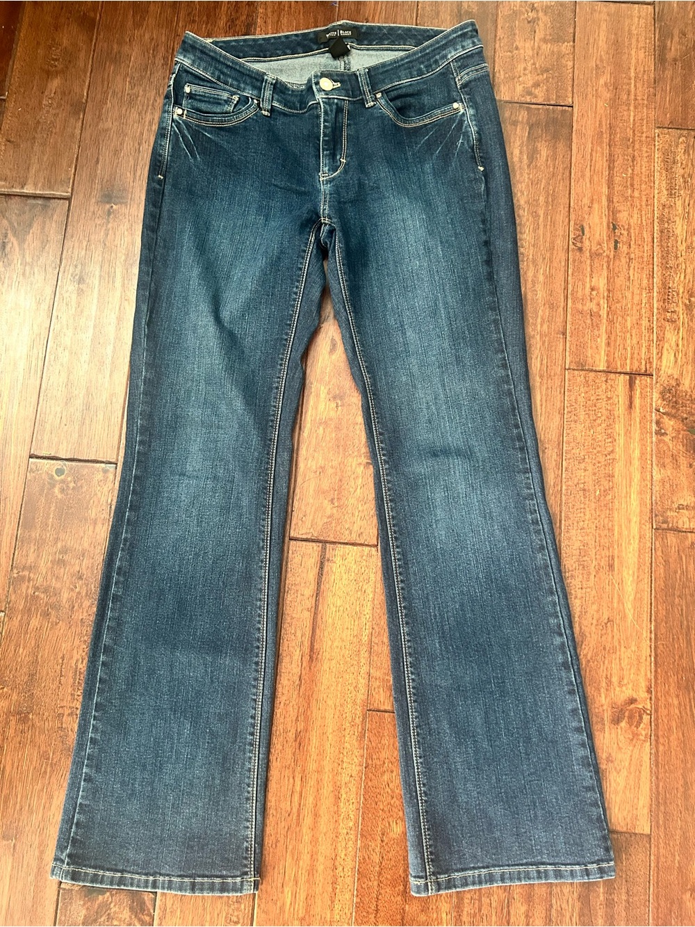 White House Black Market Women's Dark Wash Bootcut Jeans
